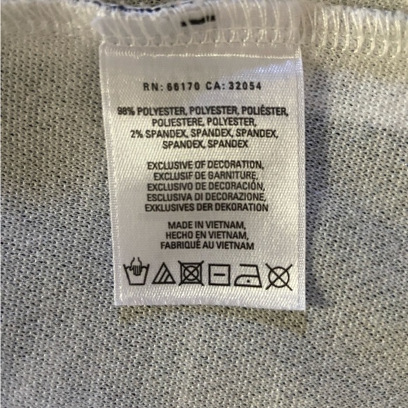 ANTHROPOLOGIE POSTMARK ANZERE White Black Tank Square Pattern Fringe Top SZ S - Picture 5 of 5